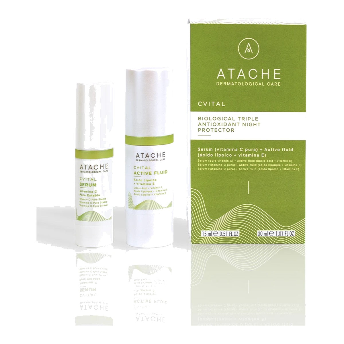 C Vital Biological Triple-Antioxidant Night Protector Atache — нічний антиоксидантний протектор