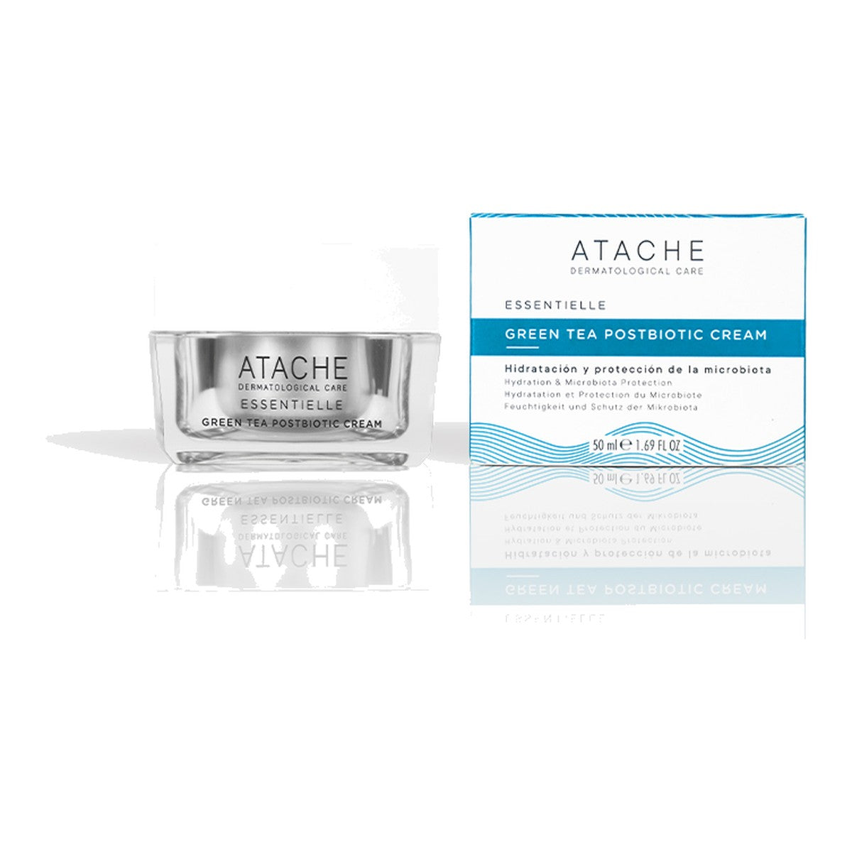 Essentielle Green Tea Postbiotic Cream Atache — крем з зеленим чаєм та постбіотиками