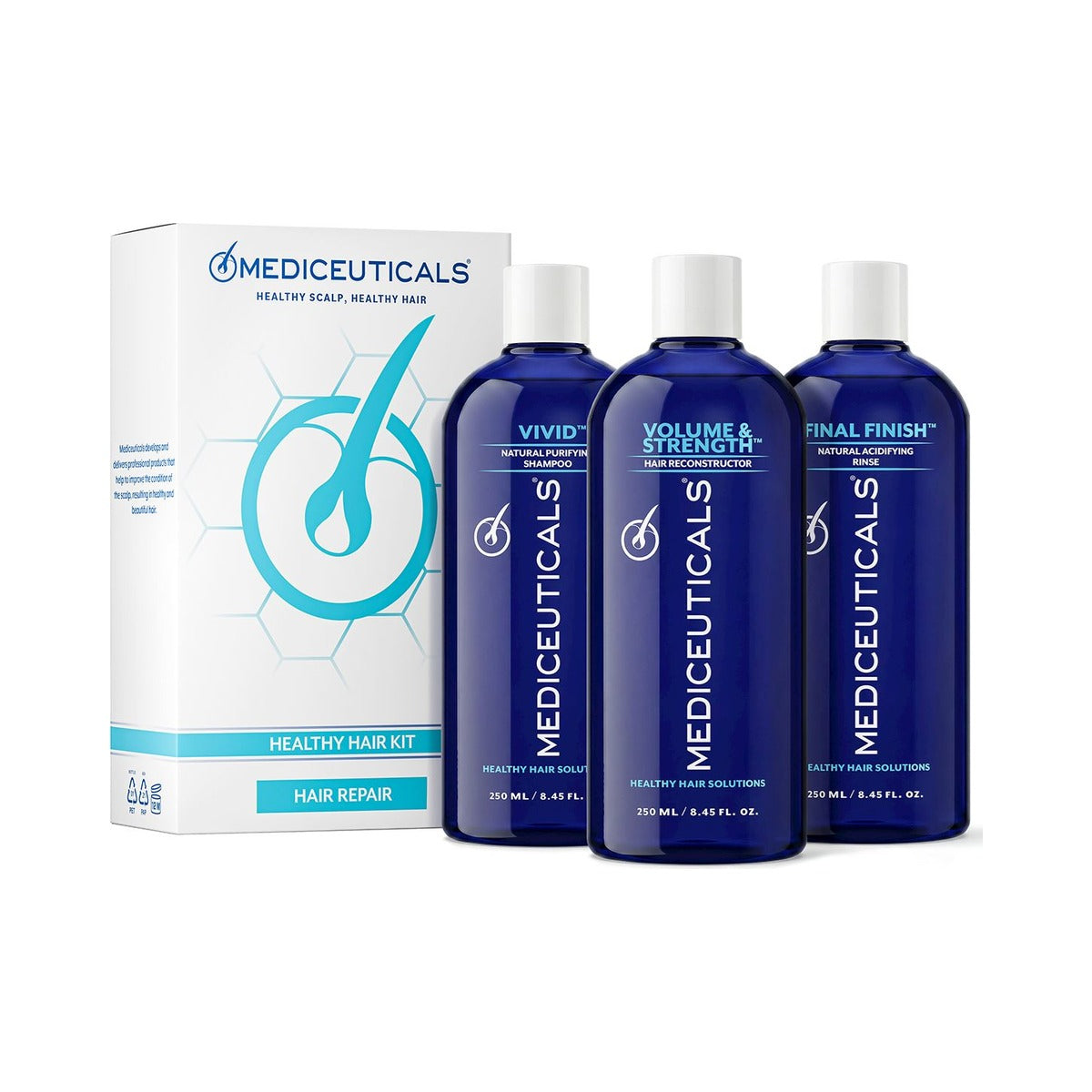 Набір для здорового волосся Mediceuticals — Vivid, Volume&Strength, Final Finish