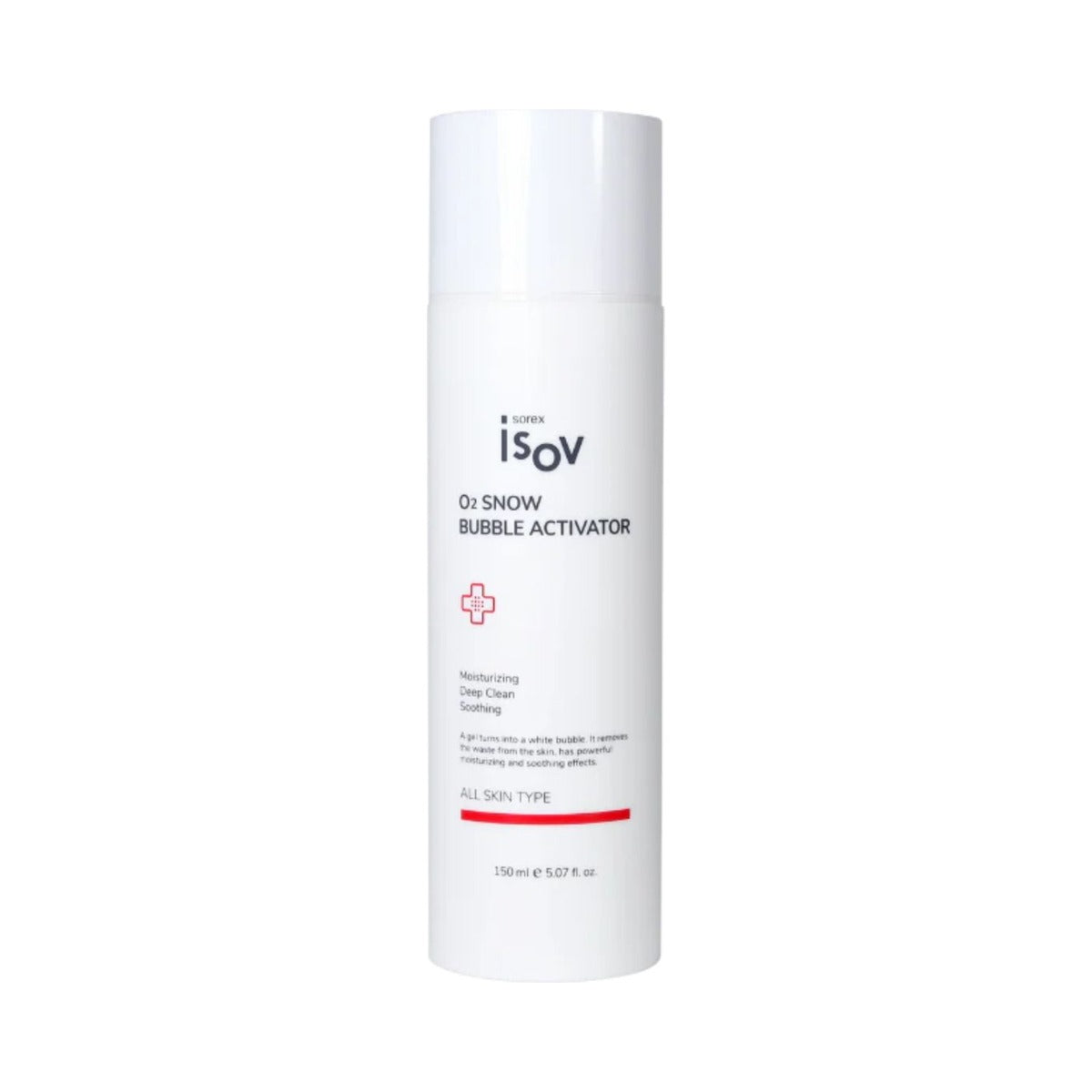 O2 Snow Bubble Activator iSOV Sorex — киснева гель-пінка для глибокого очищення